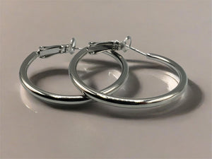 Hoop Earrings - 30mm - 3 Colours