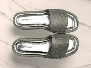 Bling sandals - silver