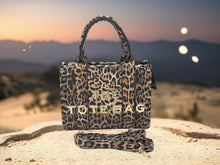 Load image into Gallery viewer, Bonnie Tote Handbag - Small, Leopard
