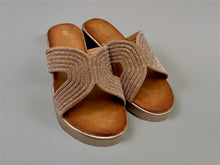 Load image into Gallery viewer, Marbella wedges - Rose gold
