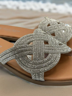 Load image into Gallery viewer, Donna Sandals - Silver
