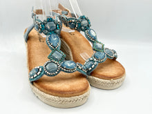 Load image into Gallery viewer, Anna wedges - blue
