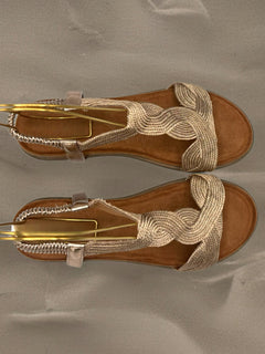 Load image into Gallery viewer, Simone Sandals - Rose gold
