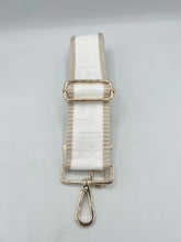 Load image into Gallery viewer, Bag Strap - White &amp; Stone Pattern
