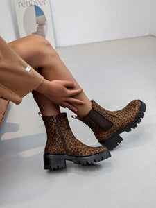 Milan boots - leopard