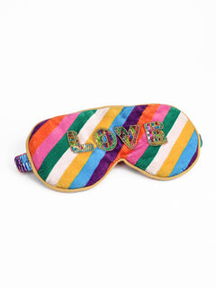 Load image into Gallery viewer, Love rainbow eye sleep mask
