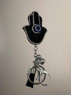 Load image into Gallery viewer, Hamsa Hand Keyring
