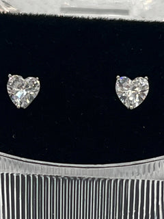 Load image into Gallery viewer, Hannah Heart Earrings - Sterling Silver
