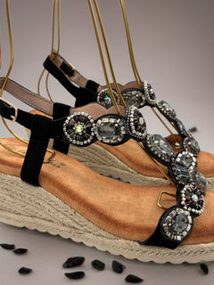 Load image into Gallery viewer, Kylie Wedges - Black
