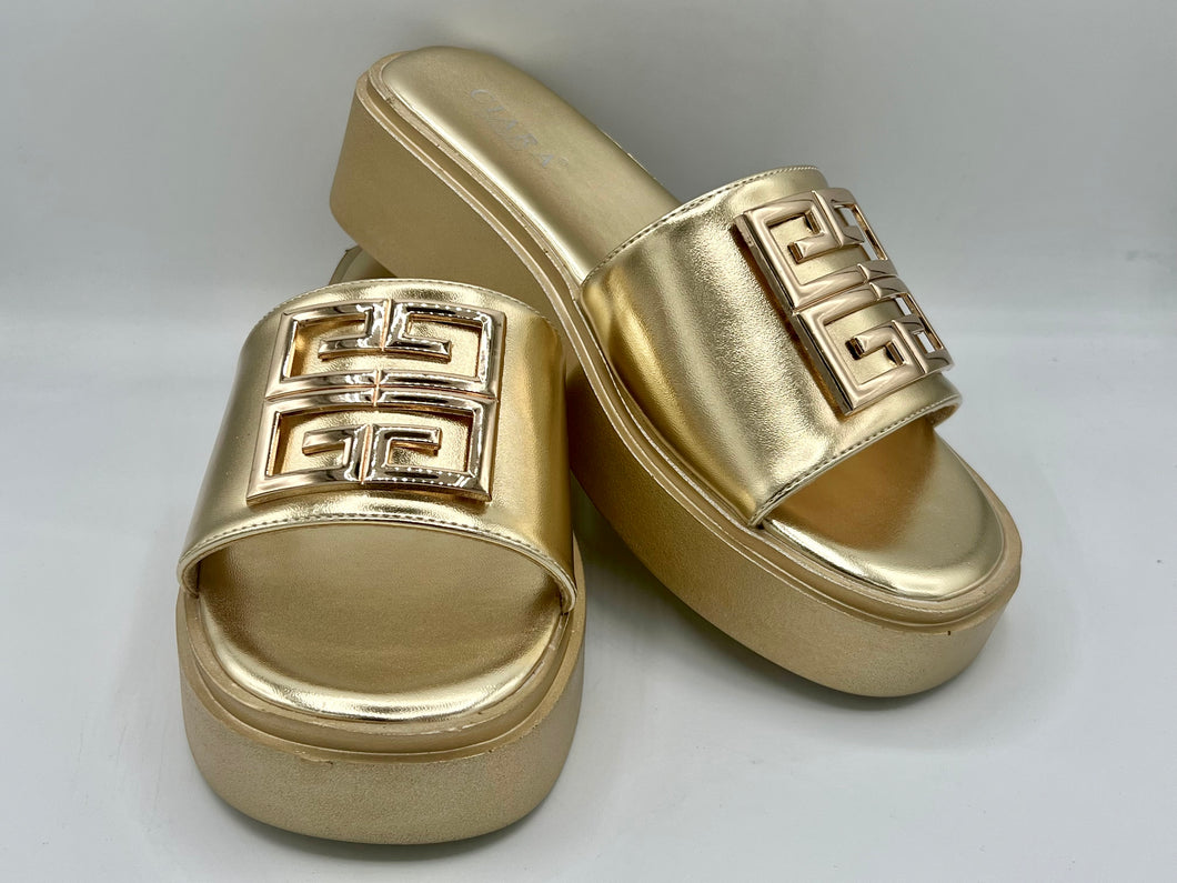 Neve wedges - gold