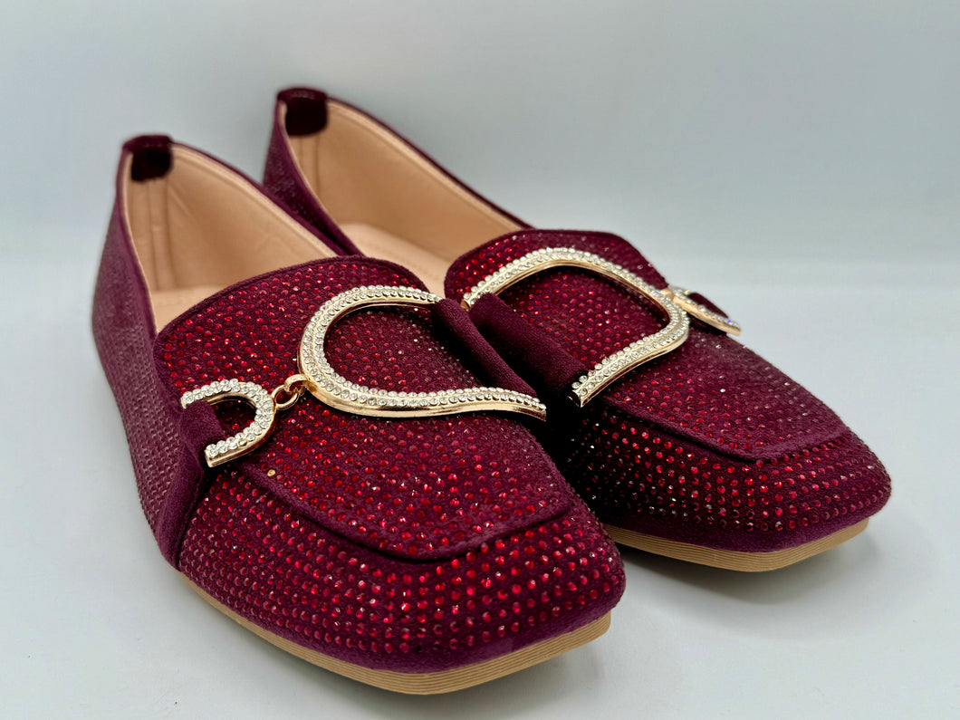 Fiona loafers - berry