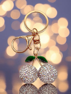 Load image into Gallery viewer, Bling Cherry Keyring
