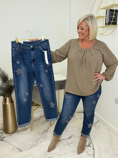 Load image into Gallery viewer, Star jeans

