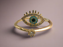 Load image into Gallery viewer, Evil Eye Ring - 2 Colours
