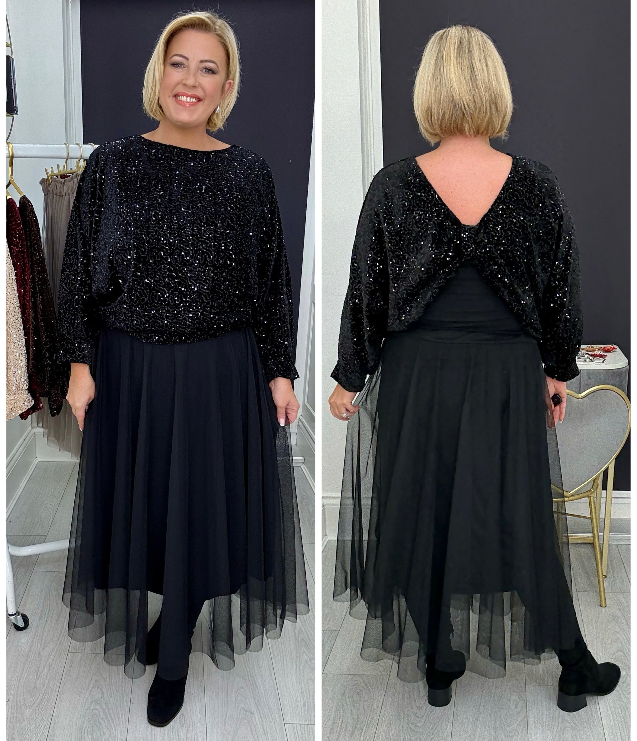 トップス Someica tulle choker &stole Tops – Icicle Boutique