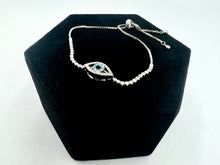 Load image into Gallery viewer, Evil Eye Slider Bracelet
