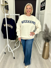 Load image into Gallery viewer, Weekend sweatshirt - 2 colours, 2 sizes
