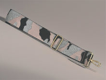 Load image into Gallery viewer, Bag Strap 1 - Pink &amp; Silver Camo
