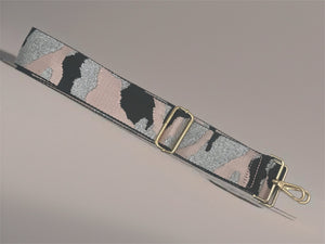 Bag Strap 1 - Pink & Silver Camo