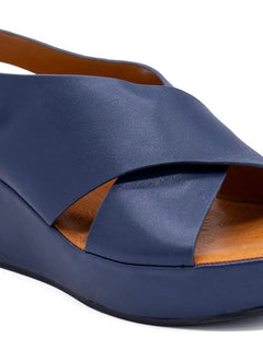 Load image into Gallery viewer, Clara wedges - navy
