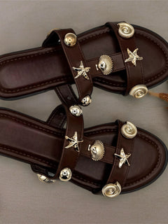 Load image into Gallery viewer, Bali Sandals - Chocolate Brown
