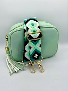 Load image into Gallery viewer, Bag Strap 70 - Aqua Pattern
