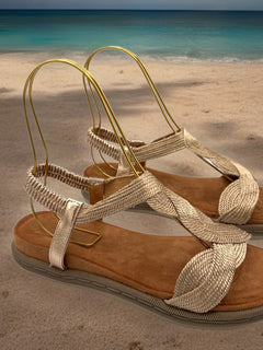 Load image into Gallery viewer, Simone Sandals - Rose gold
