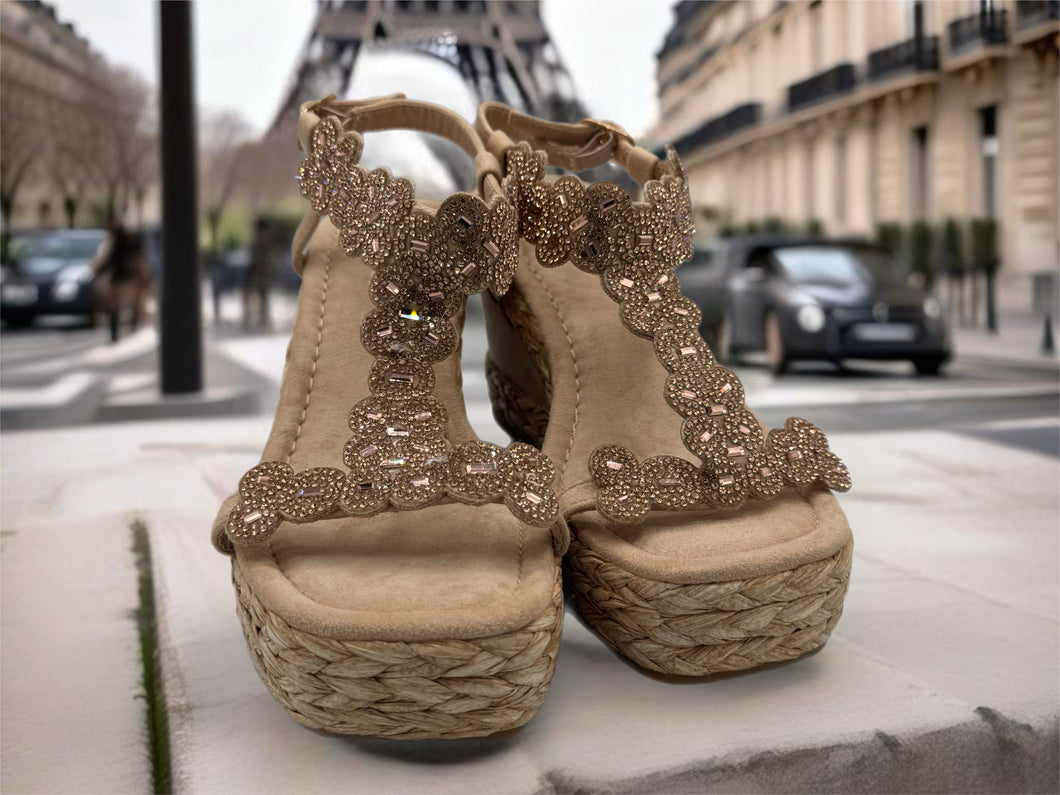 Paris wedges - beige