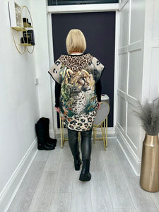 Leopard gilet