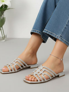 Load image into Gallery viewer, Sasha Sandals - Silver
