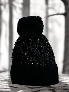 Twinkle Sequin Bobble Hat 5 Colours Icicle Boutique