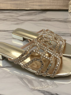 Load image into Gallery viewer, Sasha Sandals - Gold
