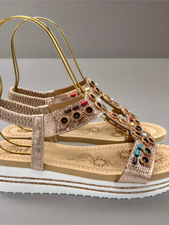 Load image into Gallery viewer, Santorini sandals - Rose gold

