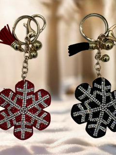Load image into Gallery viewer, Snowflake Keyring
