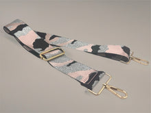 Load image into Gallery viewer, Bag Strap 1 - Pink &amp; Silver Camo
