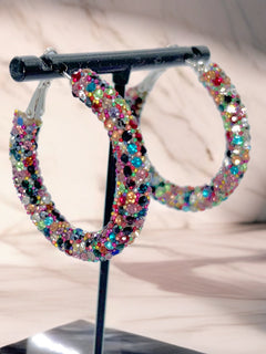 Load image into Gallery viewer, Tube Hoop Earrings 3.5cms
