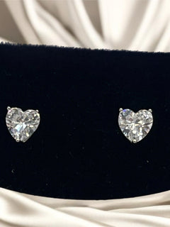 Load image into Gallery viewer, Hannah Heart Earrings - Sterling Silver

