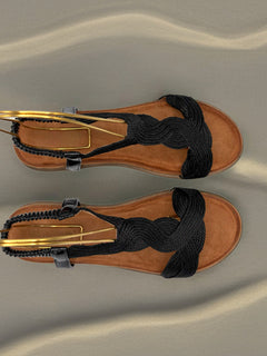 Load image into Gallery viewer, Simone Sandals - Black
