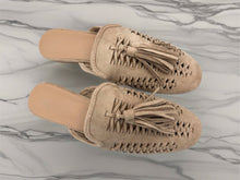 Load image into Gallery viewer, Tassel Mule Loafers - Beige

