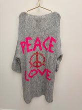 Load image into Gallery viewer, Peace cardigan - 4 colours. LAST ONE
