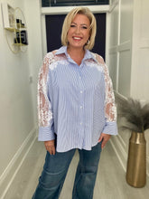 Load image into Gallery viewer, Marcy shirt - pinstripe
