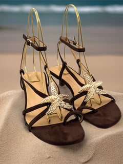 Load image into Gallery viewer, Mauritius heels - Chocolate brown
