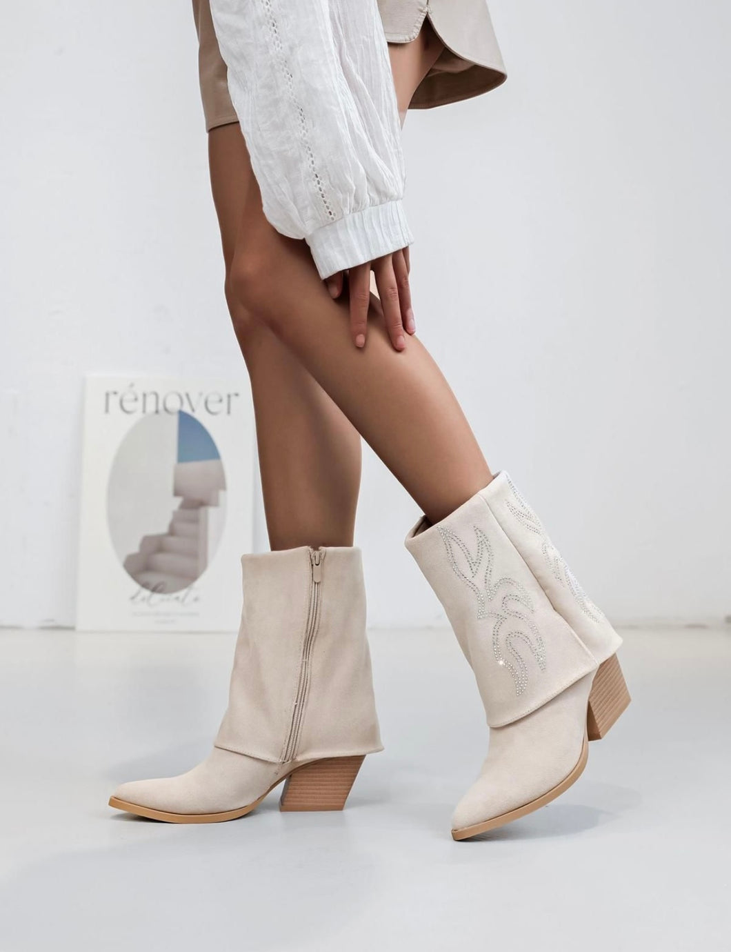 Monica boots - cream