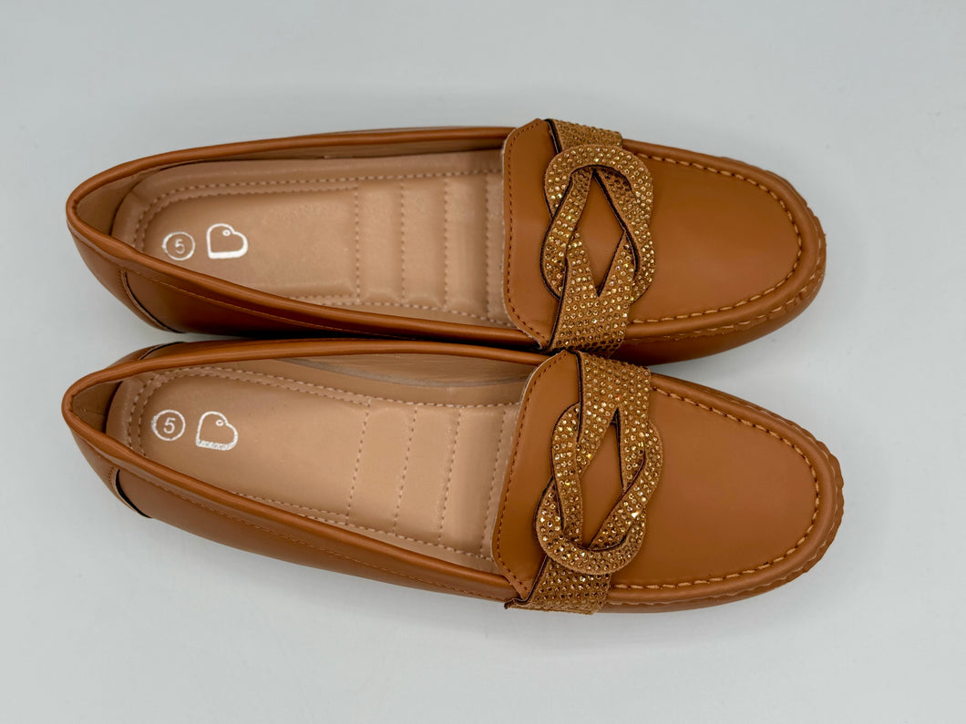 Leila loafers - tan