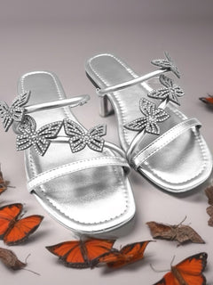 Load image into Gallery viewer, Butterfly Sandals - Silver
