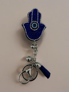 Load image into Gallery viewer, Hamsa Hand Keyring
