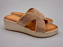 Load image into Gallery viewer, Marbella wedges - Rose gold
