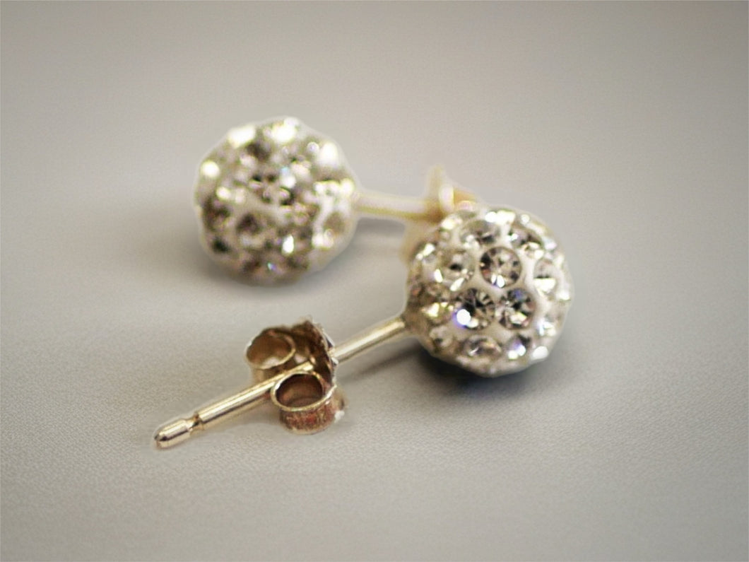 Disco Earrings - 6mm - Sterling Silver