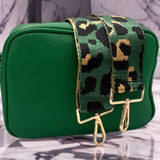 Bag Strap 125 - Dark Green Leopard
