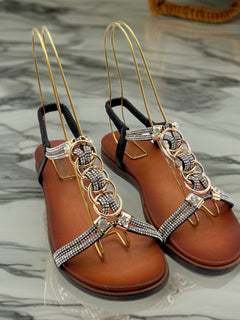 Load image into Gallery viewer, Mariah sandals - Black. LAST PAIR
